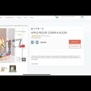 Pampered Chef Apple Peeler/Corer/Slicer